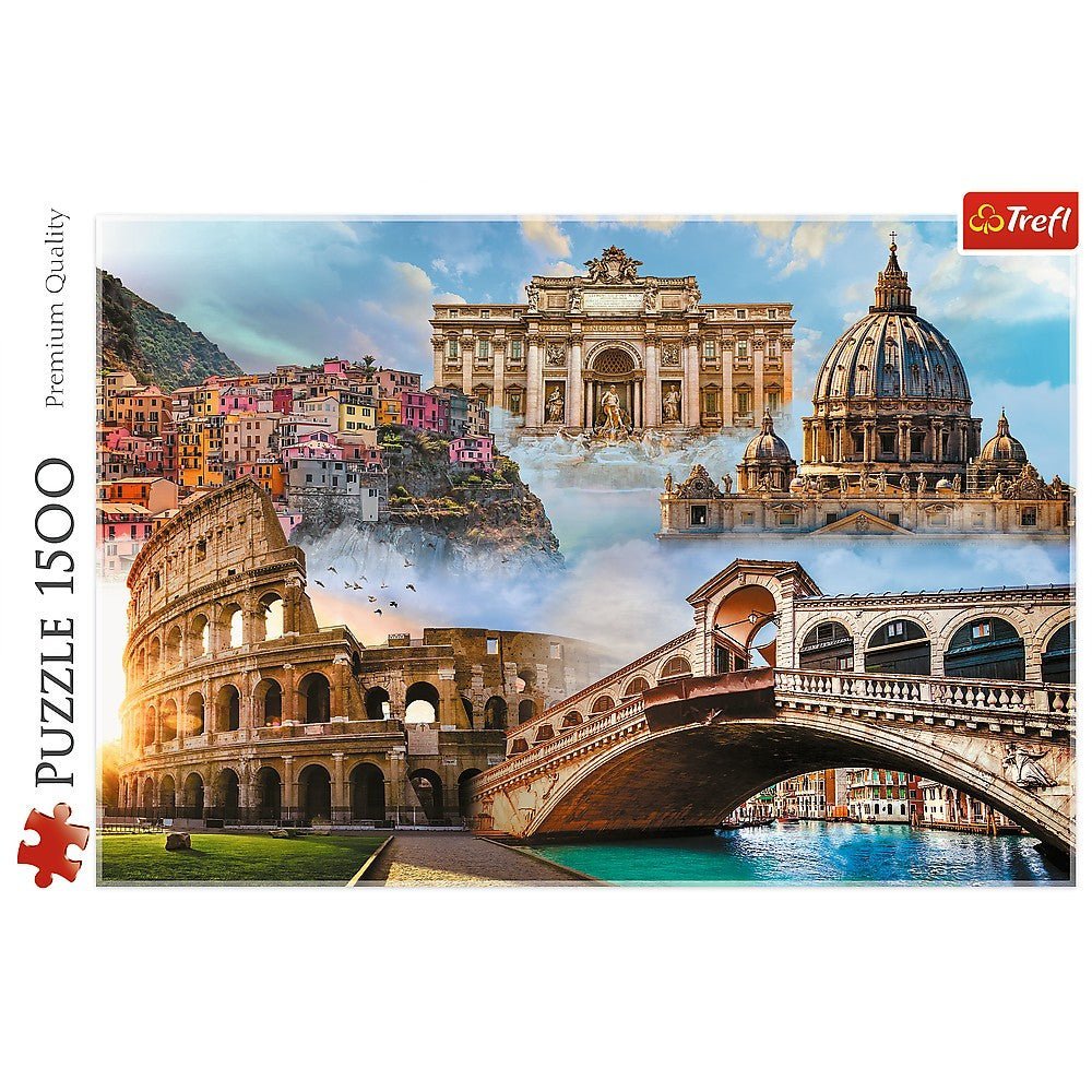Puzzle Trefl 1500 Locuri favorite din Italia - Publisol.ro