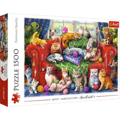 Puzzle Trefl 1500 Pisicutele pe canapea - Publisol.ro