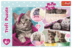 Puzzle Trefl 160 pisici dragalase - Publisol.ro