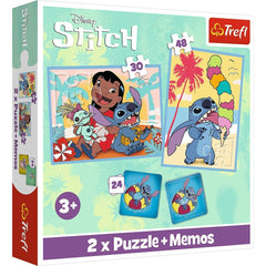 Puzzle Trefl 2 in 1 Memo Moomin Disney Stitch lilo - Publisol.ro
