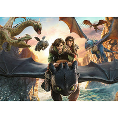 Puzzle Trefl 200 Cum sa iti dresezi dragonul, Toothless si prietenii - Publisol.ro