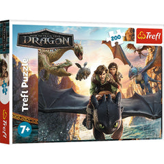 Puzzle Trefl 200 Cum sa iti dresezi dragonul, Toothless si prietenii - Publisol.ro