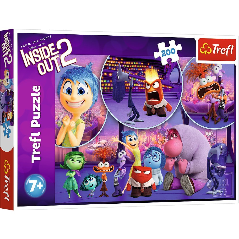 Puzzle Trefl 200 Disney inside out 2 emotiile copiilor - Publisol.ro