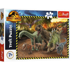 Puzzle Trefl 200 Jurassic world in paRCul Jurassic - Publisol.ro
