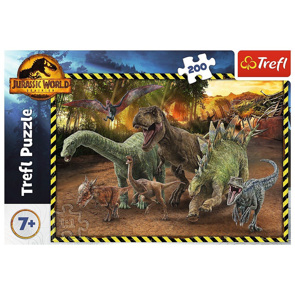Puzzle Trefl 200 Jurassic world in paRCul Jurassic - Publisol.ro