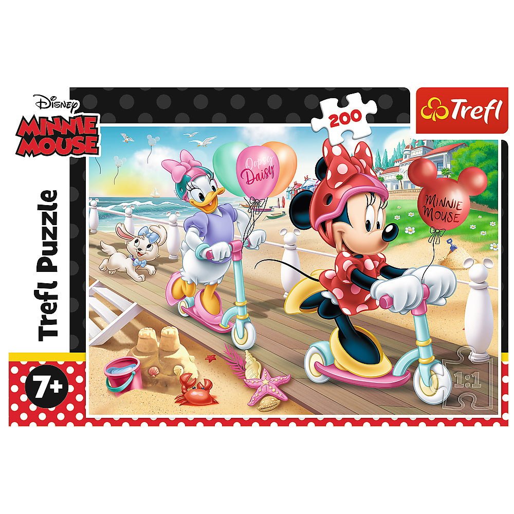 Puzzle Trefl 200 Minnie distractie la plaja - Publisol.ro