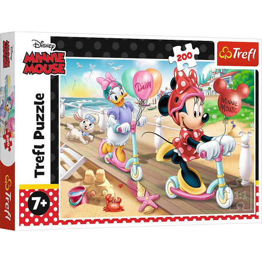 Puzzle Trefl 200 Minnie distractie la plaja - Publisol.ro