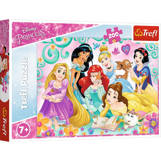 Puzzle Trefl 200 printesele Disney intr - o seara de poveste - Publisol.ro