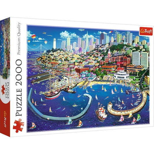 Puzzle trefl 2000 golful san francisco, Trefl - Publisol.ro