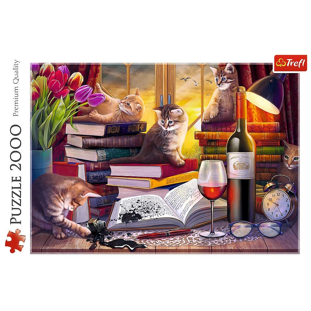 Puzzle Trefl 2000 noaptea pisicilor - Publisol.ro