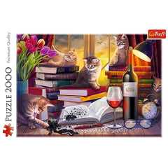 Puzzle Trefl 2000 noaptea pisicilor - Publisol.ro
