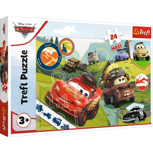 Puzzle trefl 24 maxi cars masinutele fericite, Trefl - Publisol.ro