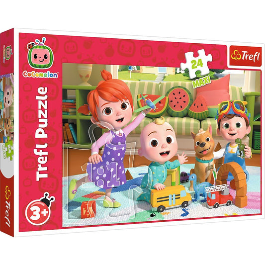 Puzzle trefl 24 maxi cocomelon gata de aventura, Trefl - Publisol.ro