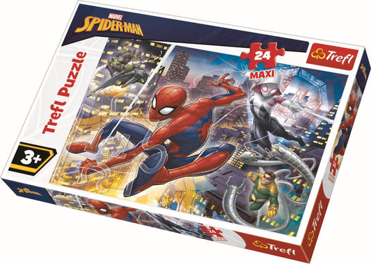Puzzle trefl 24 maxi curajosul spiderman, Trefl - Publisol.ro