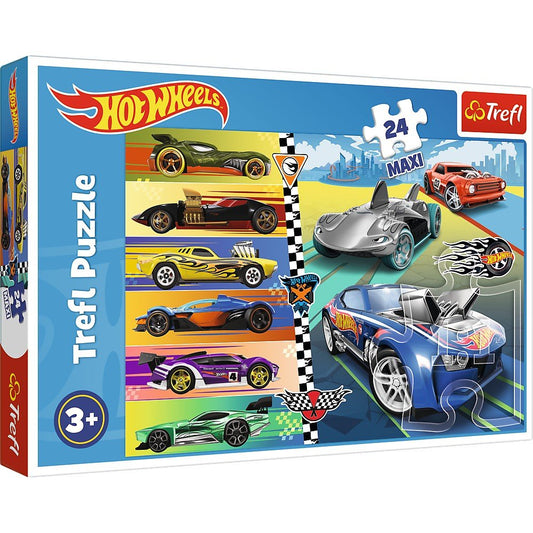 Puzzle trefl 24 maxi hot wheels masinile deosebite, Trefl - Publisol.ro