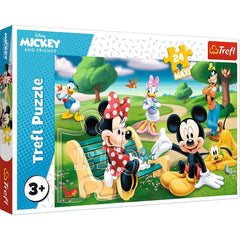 Puzzle Trefl 24 maxi Mickey Mouse intre prieteni - Publisol.ro