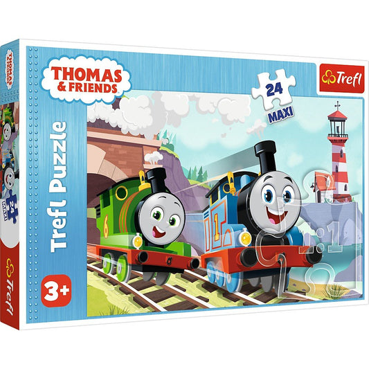 Puzzle trefl 24 maxi thomas tom si percy pe linii, Trefl - Publisol.ro
