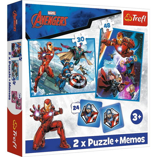 Puzzle trefl 2in1 memo avengers eroii in actiune, Trefl - Publisol.ro
