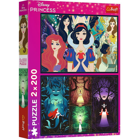 Puzzle trefl 2x200 disney frumoasele printese, Trefl - Publisol.ro