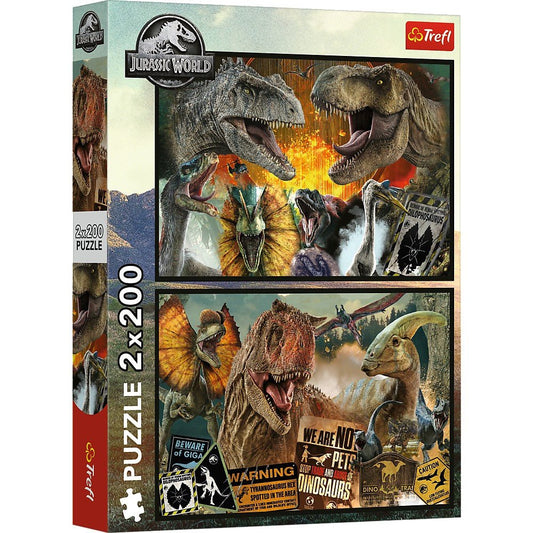Puzzle trefl 2x200 jurrasic world lume preistorica, Trefl - Publisol.ro