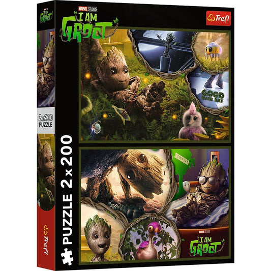 Puzzle trefl 2x200 marvel eu sunt groot, Trefl - Publisol.ro