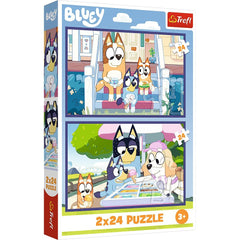 Puzzle Trefl 2x24 bluey distractie cu bluey - Publisol.ro