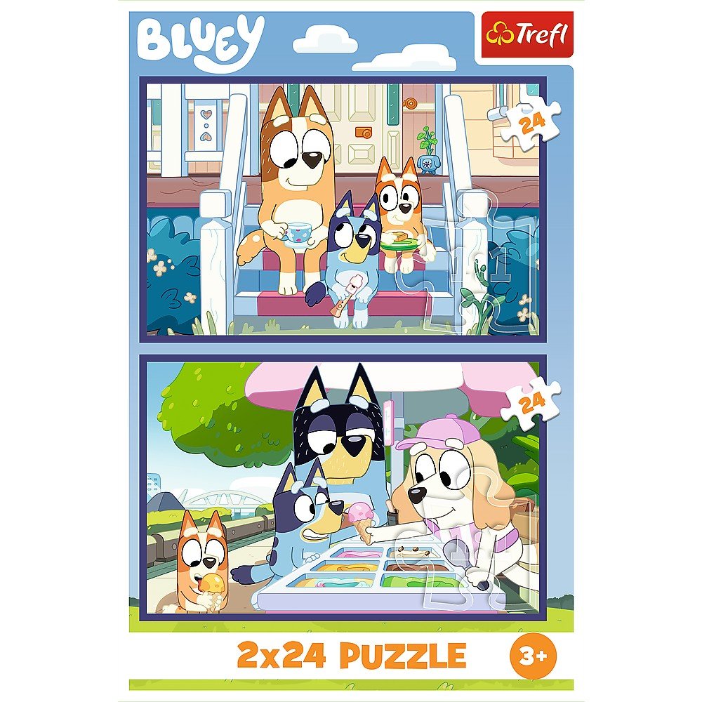 Puzzle Trefl 2x24 bluey distractie cu bluey - Publisol.ro