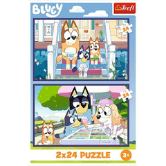 Puzzle Trefl 2x24 bluey distractie cu bluey - Publisol.ro