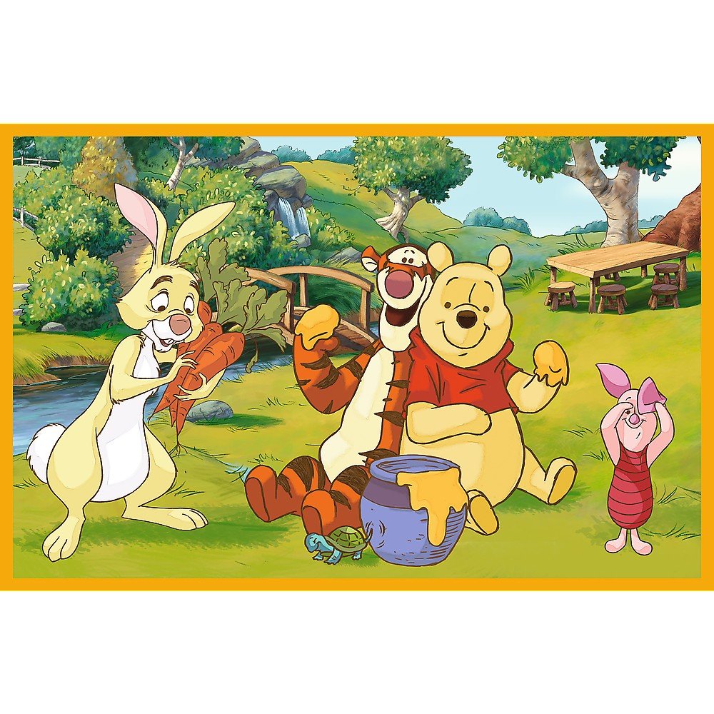 Puzzle Trefl 2x24 Disney Winnie the pooh zi de joaca cu Winnie si prietenii - Publisol.ro