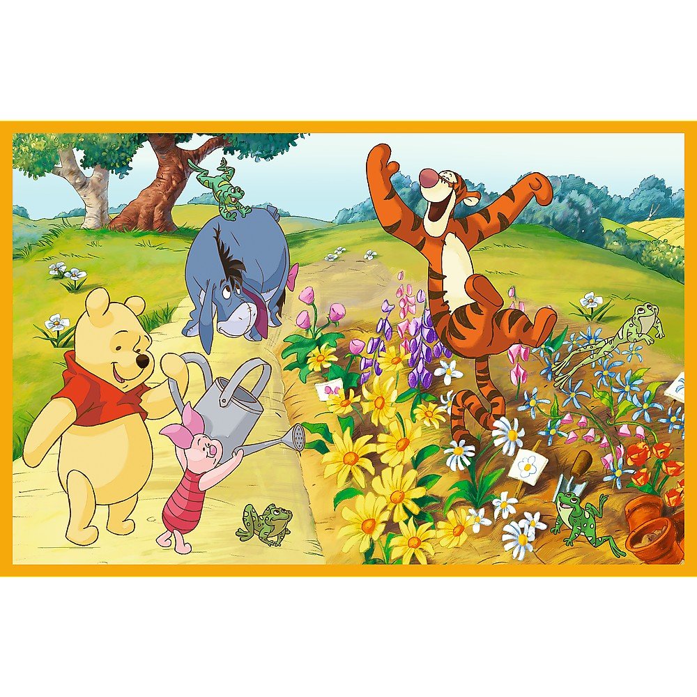 Puzzle Trefl 2x24 Disney Winnie the pooh zi de joaca cu Winnie si prietenii - Publisol.ro