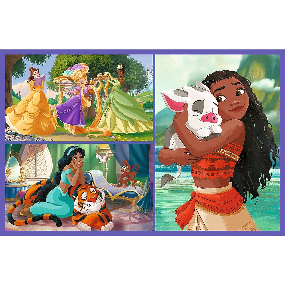 Puzzle Trefl 2x70 Disney princess viata printeselor Disney - Publisol.ro
