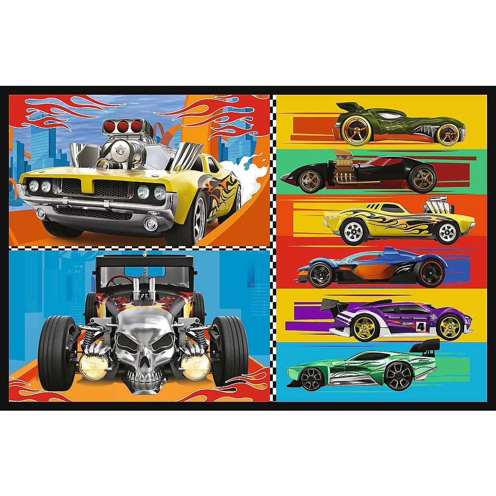 Puzzle Trefl 2x70 Hot Wheels masini - Publisol.ro