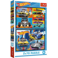 Puzzle Trefl 2x70 Hot Wheels masini - Publisol.ro