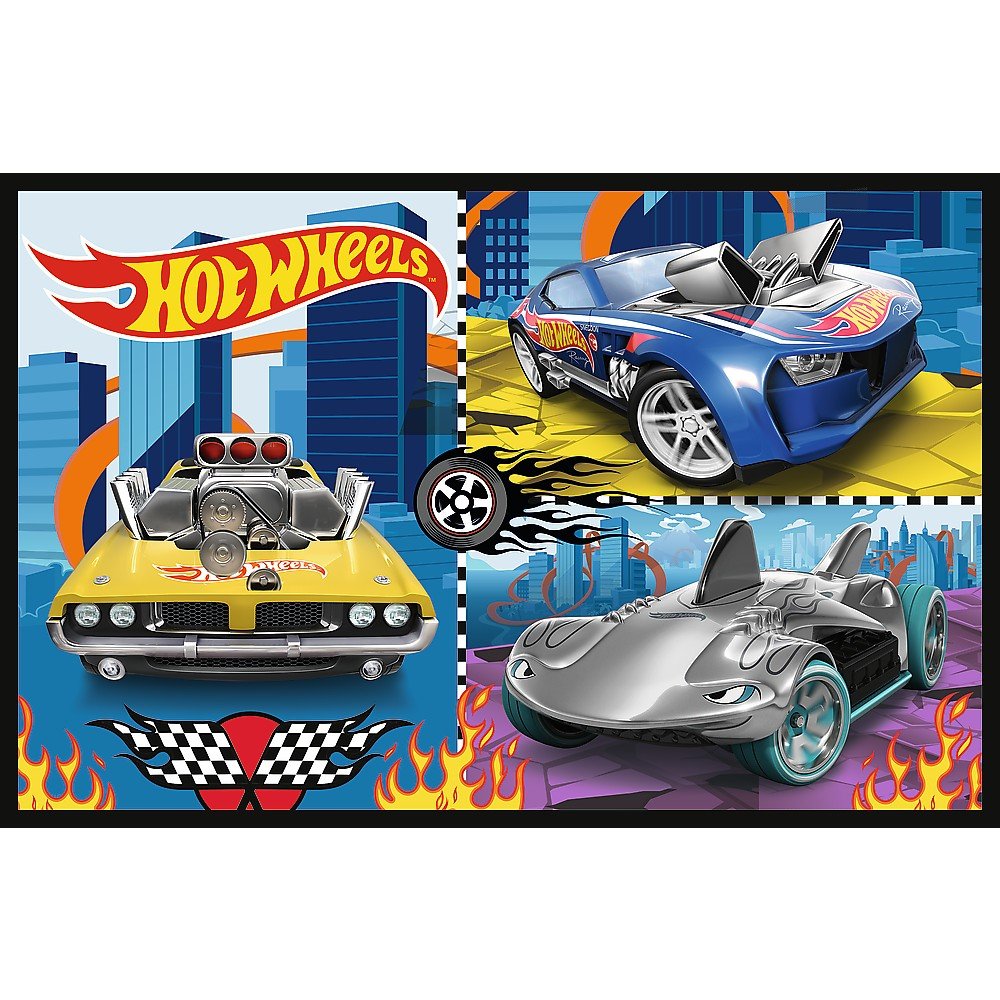 Puzzle Trefl 2x70 Hot Wheels masini - Publisol.ro