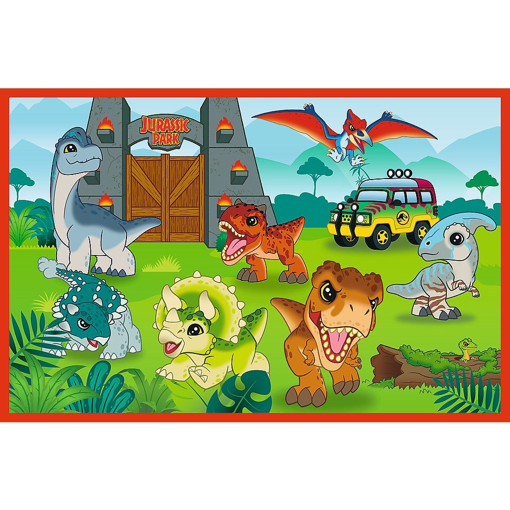 Puzzle Trefl 2x70 Jurassic world universul Jurassic park - Publisol.ro