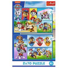 Puzzle Trefl 2x70 patrula catelusilor echipa catelusilor - Publisol.ro