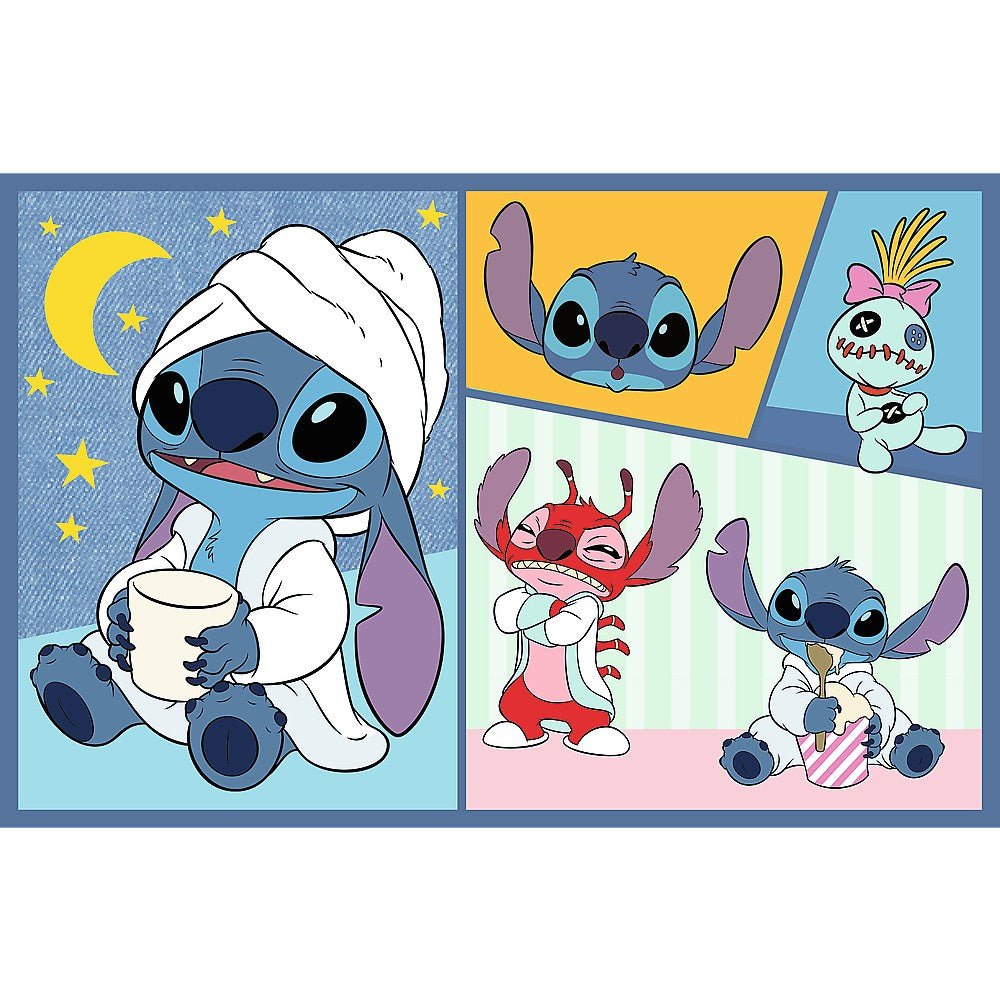 Puzzle Trefl 2x70 Stitch nu exista plictiseala cu Stitch - Publisol.ro