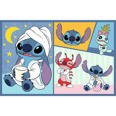 Puzzle Trefl 2x70 Stitch nu exista plictiseala cu Stitch - Publisol.ro