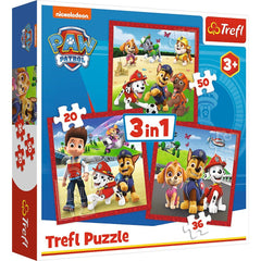 Puzzle Trefl 3 in 1 patrula catelusilor catelusii fericiti - Publisol.ro