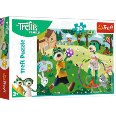 Puzzle Trefl 30 familia trefelik ora de joaca - Publisol.ro
