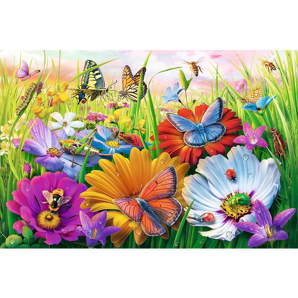 Puzzle Trefl 300 easy piece insecte in lunca - Publisol.ro
