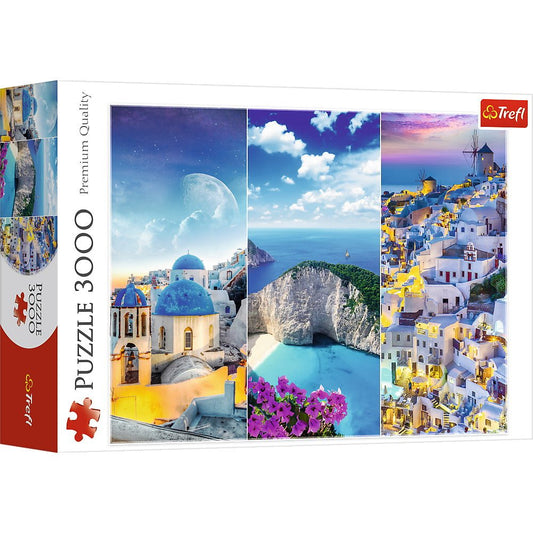 Puzzle trefl 3000 vacanta in grecia, Trefl - Publisol.ro