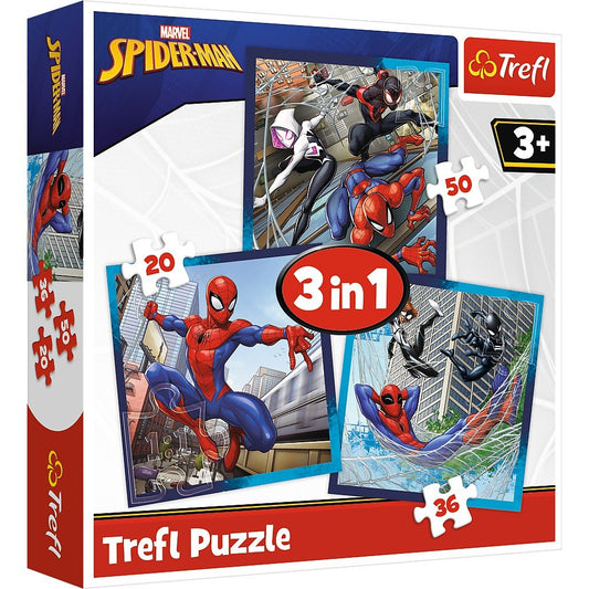Puzzle trefl 3in1 disney marvel spiderman, Trefl - Publisol.ro