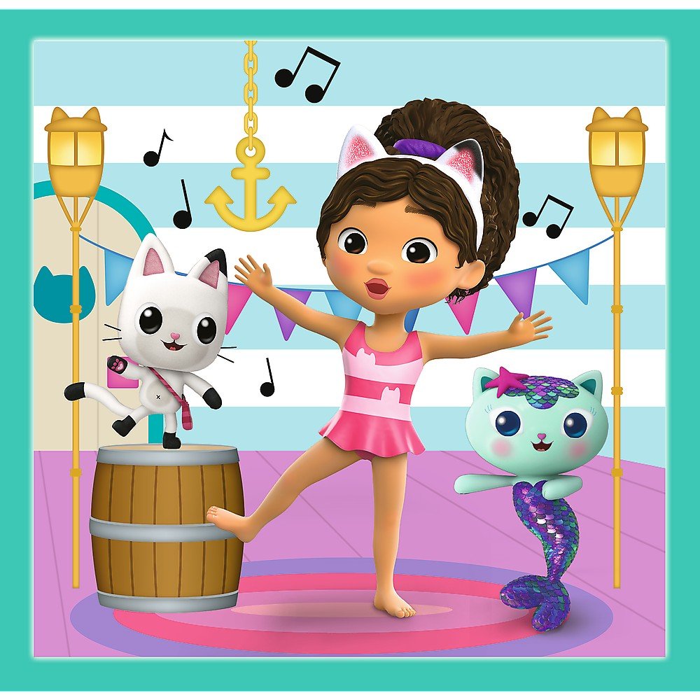 Puzzle trefl 3in1 gabbys dollhouse activitatile lui gabby, Trefl - Publisol.ro