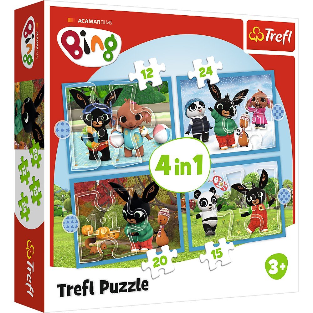 Puzzle Trefl 4 in1 acamar films happy bing - Publisol.ro