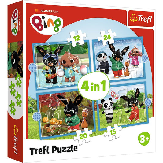 Puzzle Trefl 4 in1 acamar films happy bing - Publisol.ro