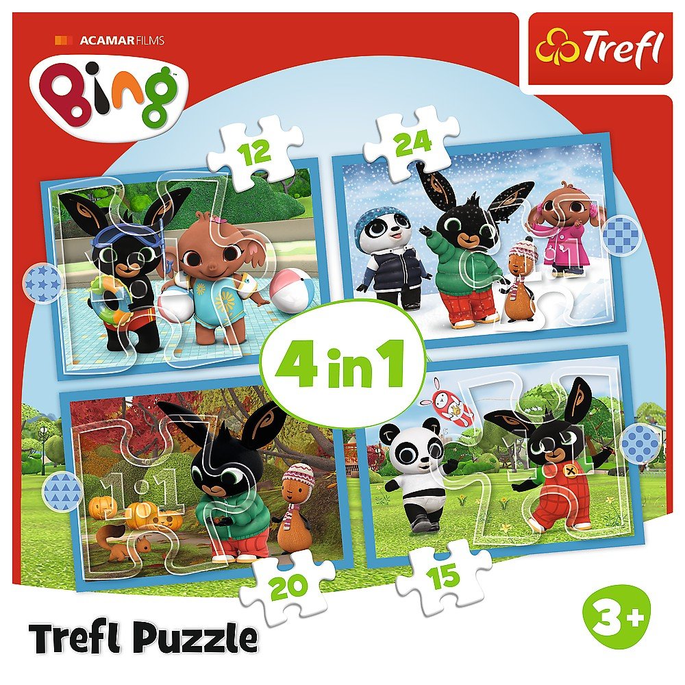 Puzzle Trefl 4 in1 acamar films happy bing - Publisol.ro