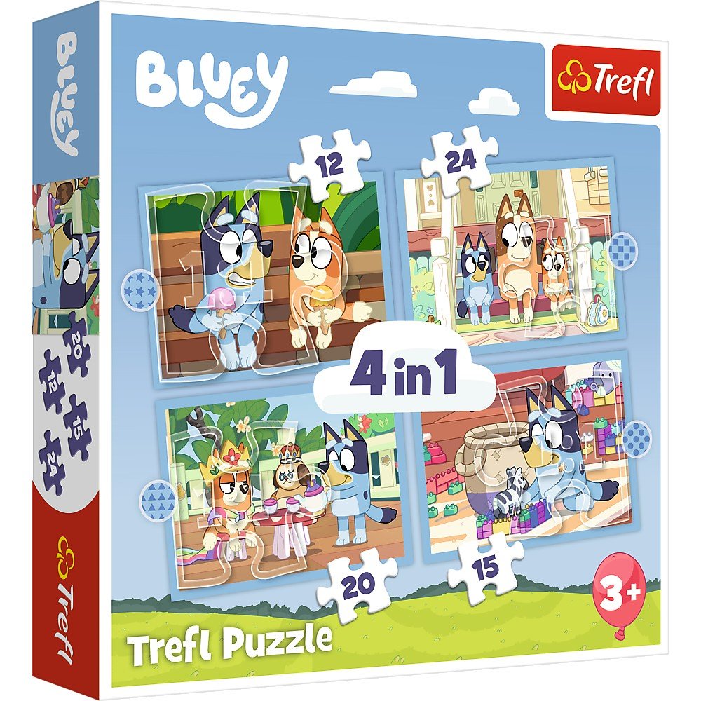 Puzzle Trefl 4 in1 bluey si lumea ei - Publisol.ro