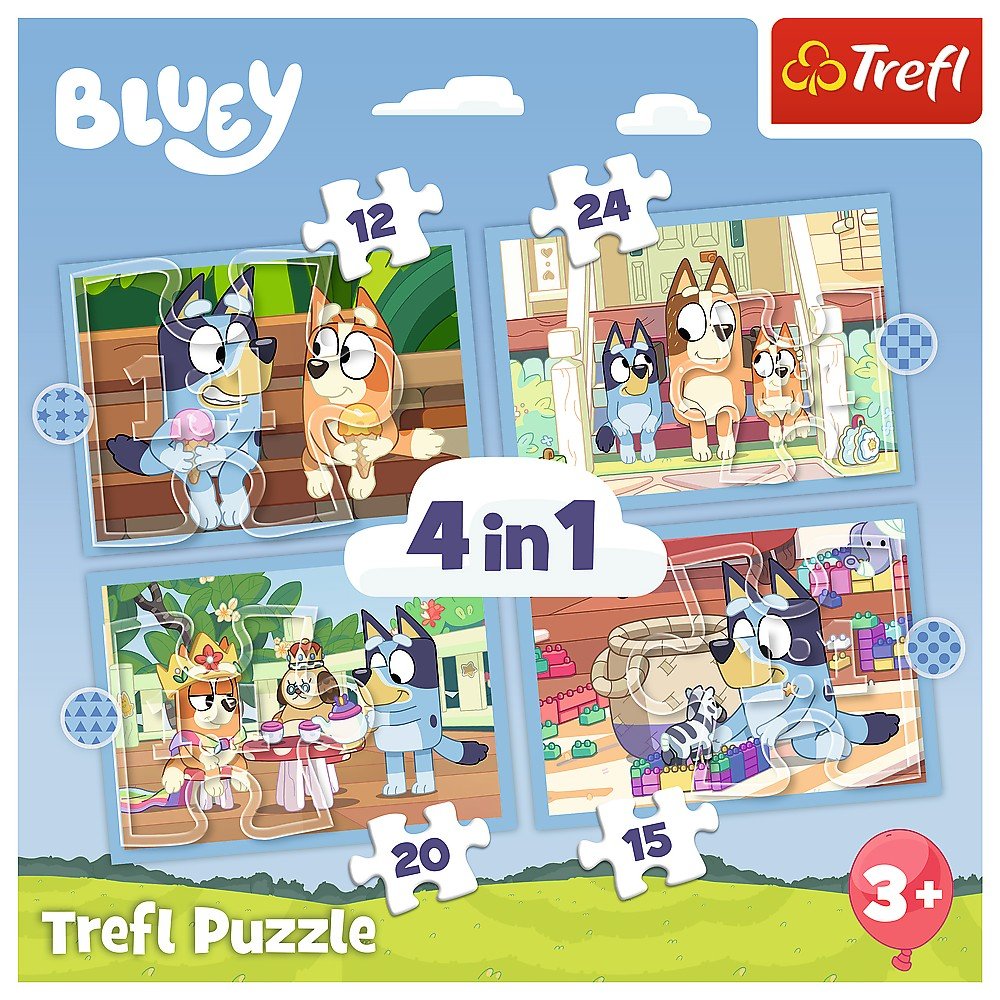 Puzzle Trefl 4 in1 bluey si lumea ei - Publisol.ro