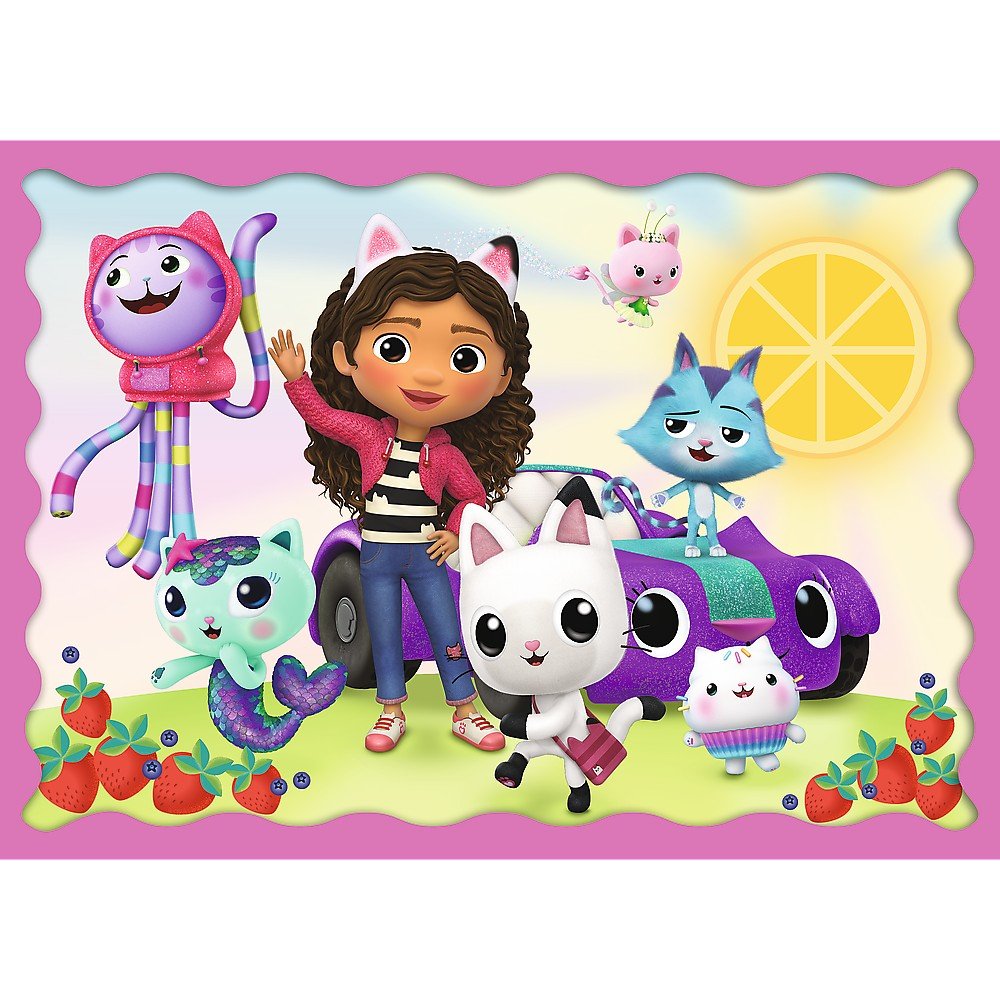 Puzzle Trefl 4 in1 Gabbys Dollhouse aventurile lui Gabby - Publisol.ro